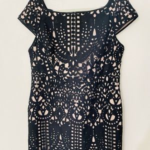White House Black Market BLACK Lace Dress